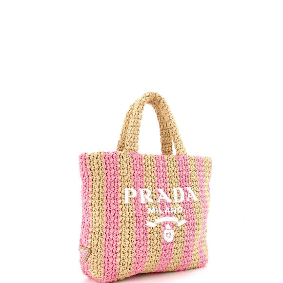 Prada Small Logo Tote Raffia - Picture 2 of 5